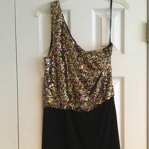 Sugarlips Sequin One Shoulder Dress
